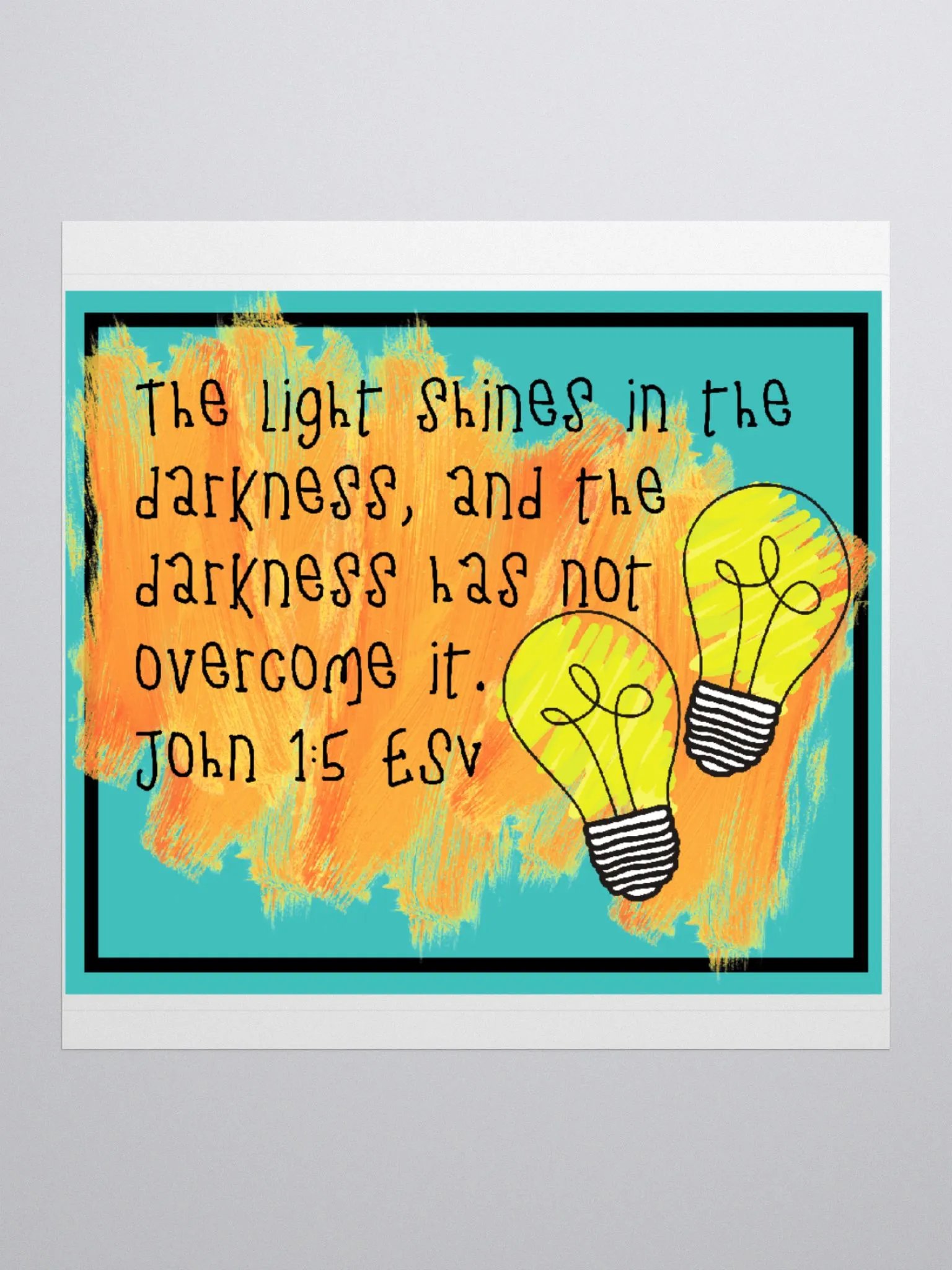 John 1:5 Bible Verse Sticker product image (2)
