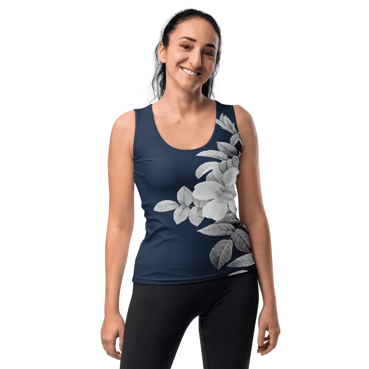 Hand-Drawn Flat Design Flower Outline Unisex T-Shirt DT007 product image (1)