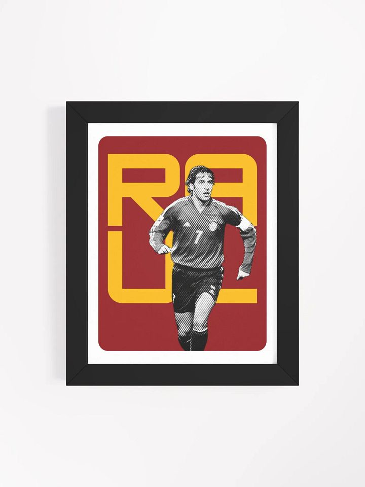 Raul BW Spain Name Art Framed Print product image (1)