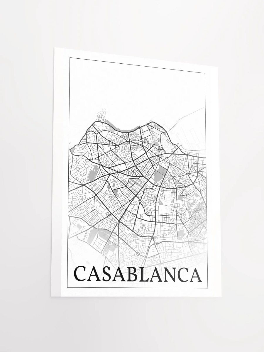 Casablanca, Morocco, city map print product image (12)