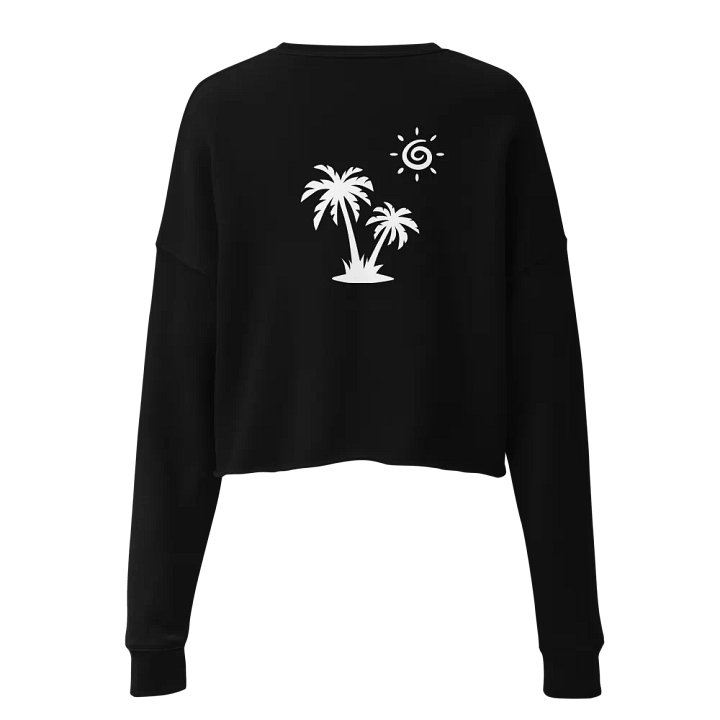 Golden Floral Logo Crop Sweatshirt product image (1)