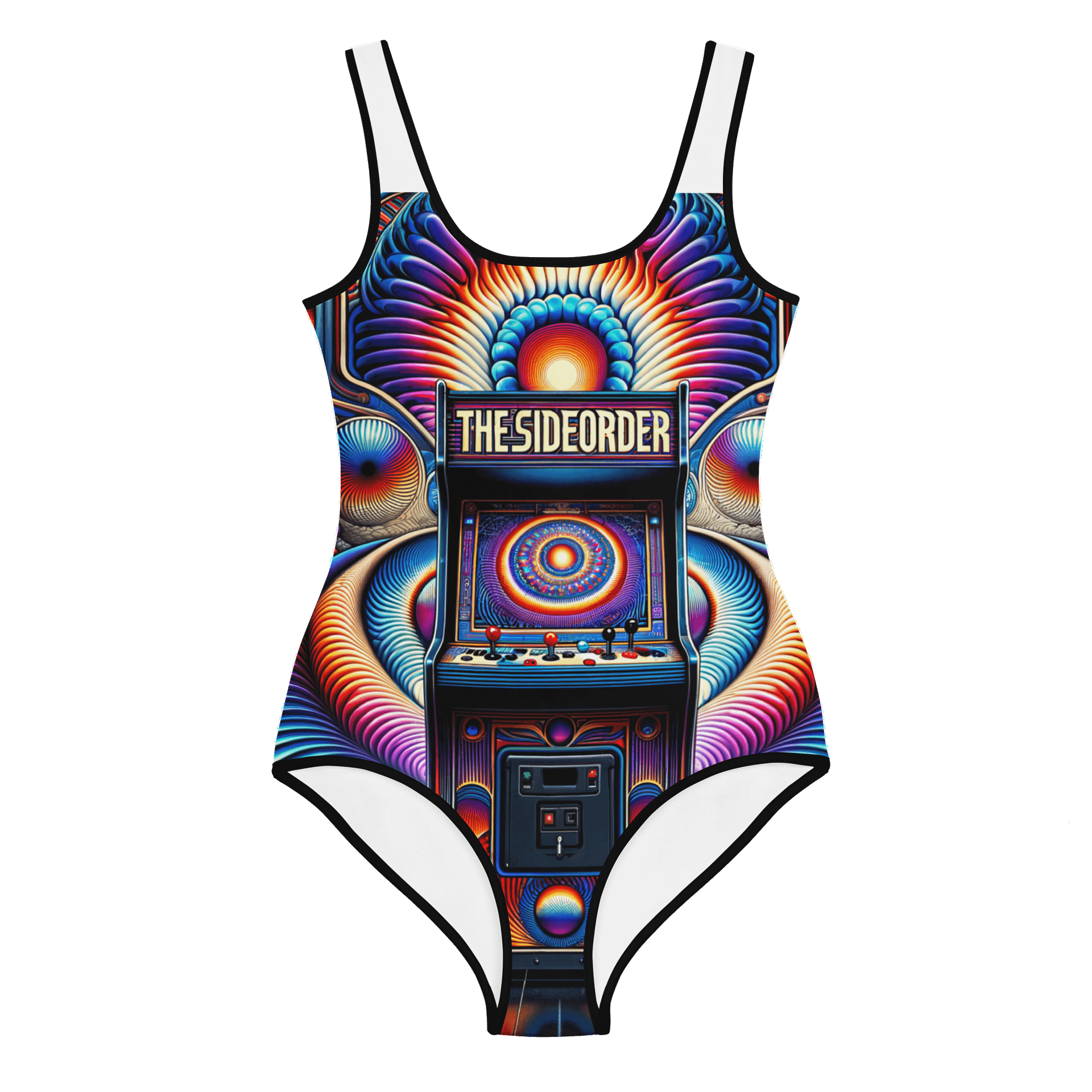 Psychedelic Arcade All-Over Youth Swimsuit product image (1)