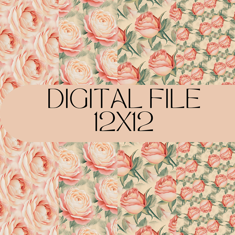 Classic Vintage Roses Paper Pack Bundle product image (4)