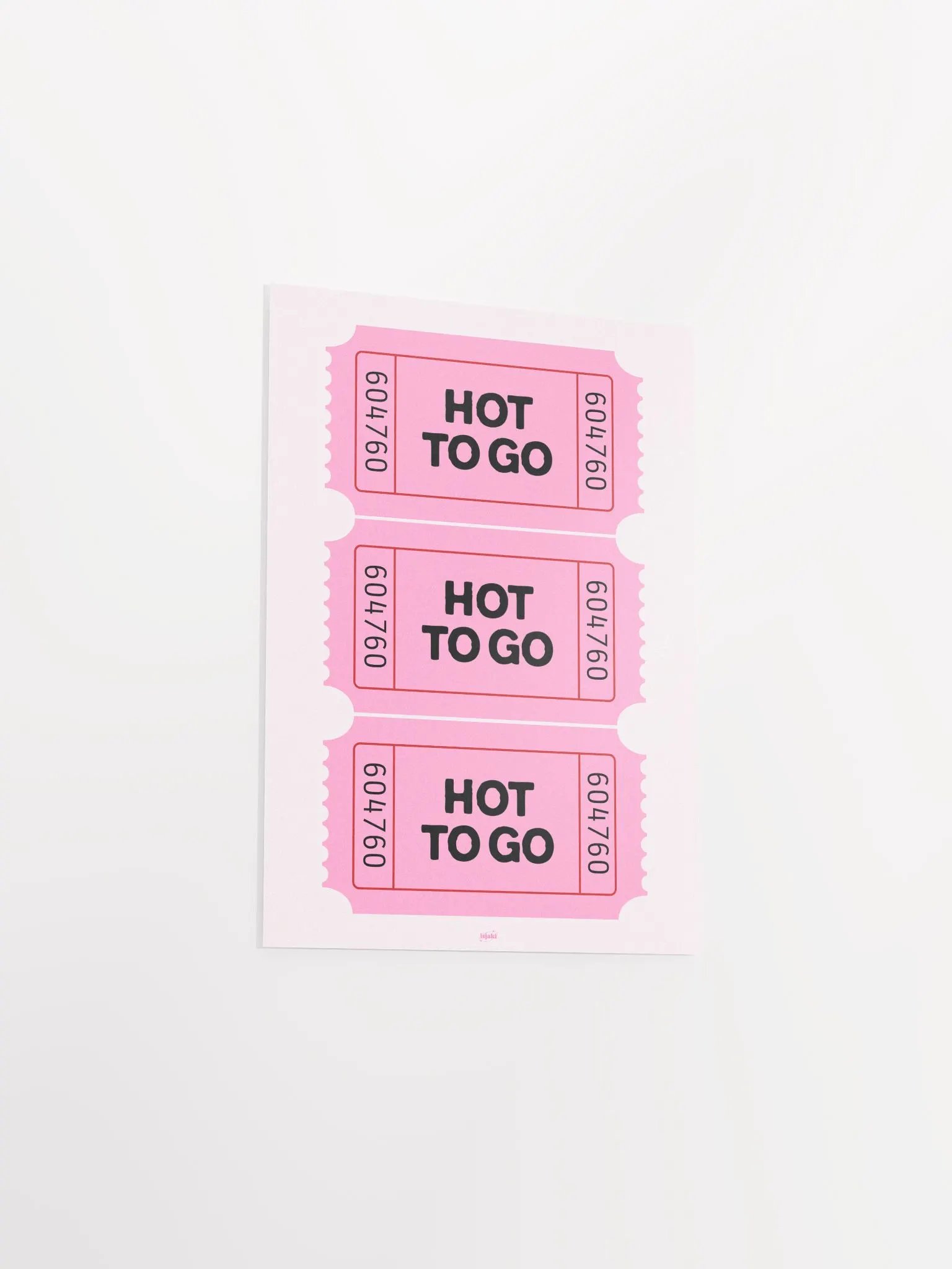 Hot To Go Ticket Print product image (4)