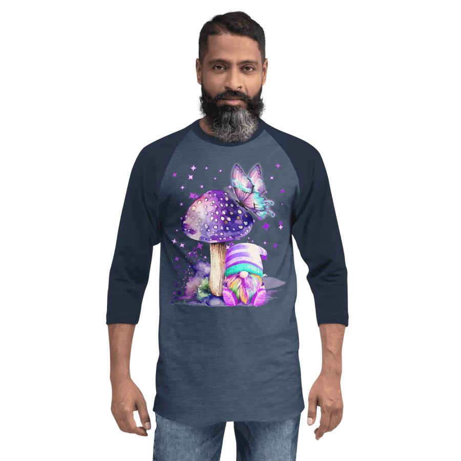 Whimsical Gnome Dreams Raglan Tee product image (2)