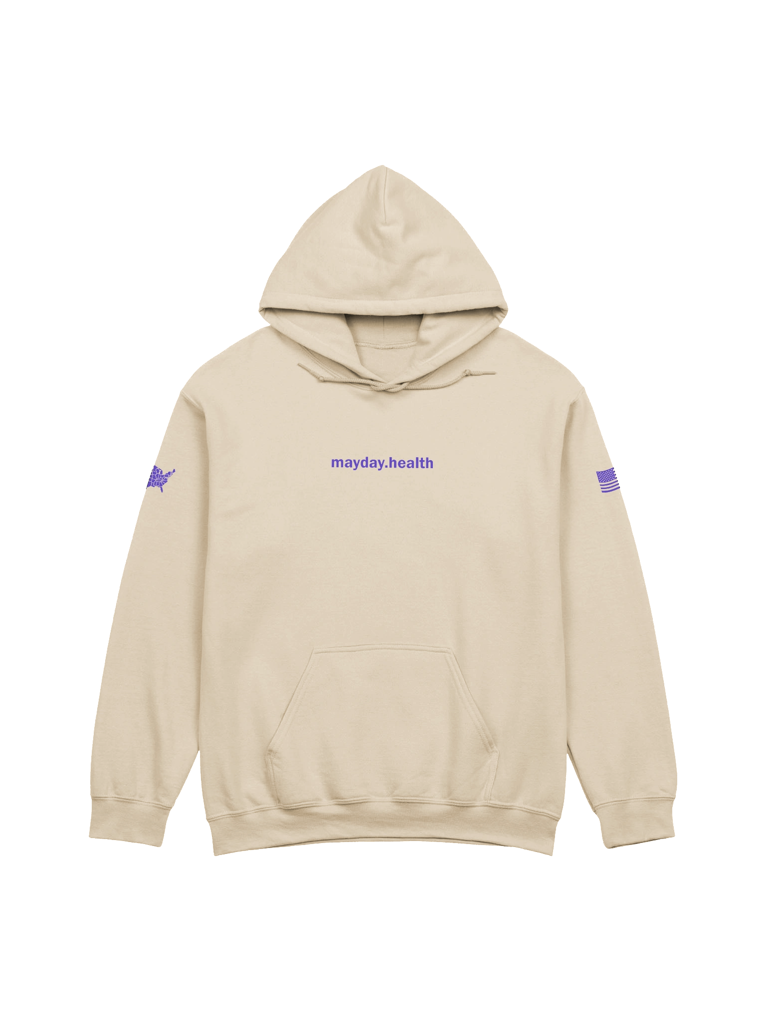 "All 50 States" Map Cream Hoodie product image (1)