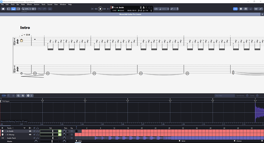 Moonchild PDF TAB + Backing Track MP3 product image (2)