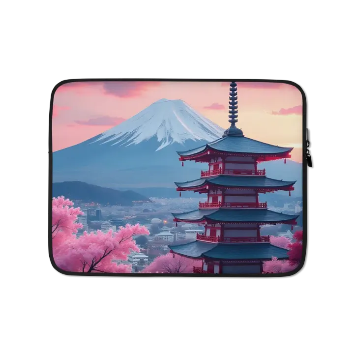 Chureito Pagoda, Fujiyoshida, Japan sleeve case. product image (1)