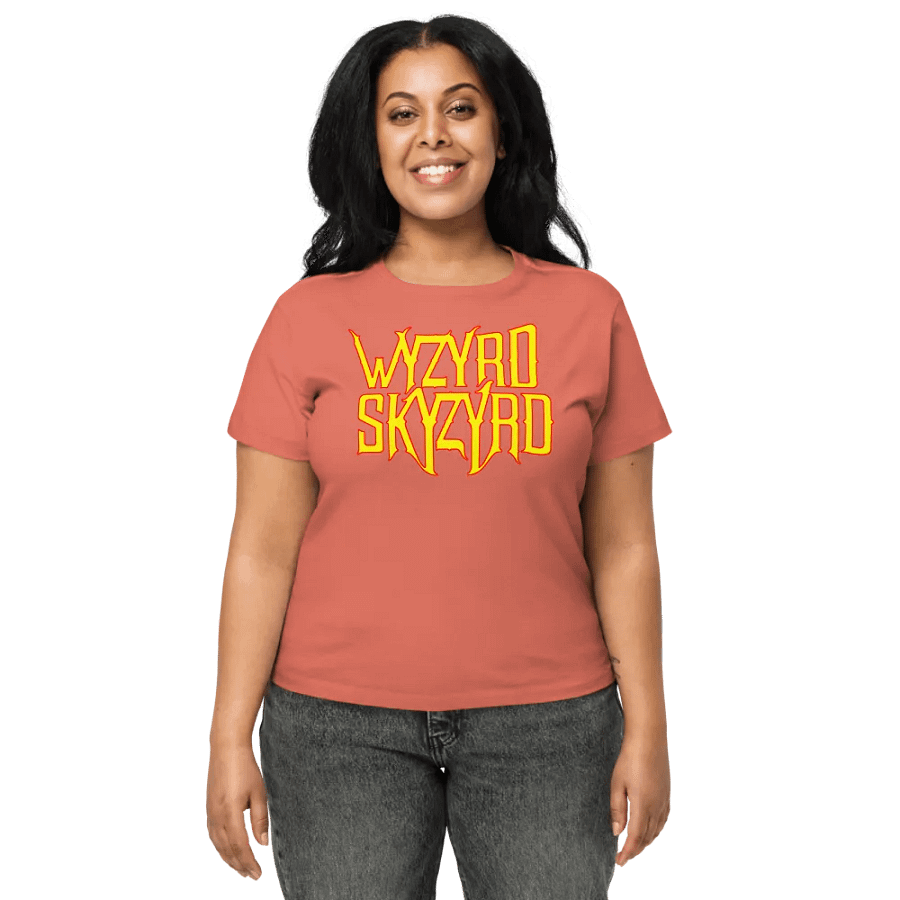 Wyzyrd Skyzyrd Logo Cotton Heritage Women's High-Waisted Tee product image (1)