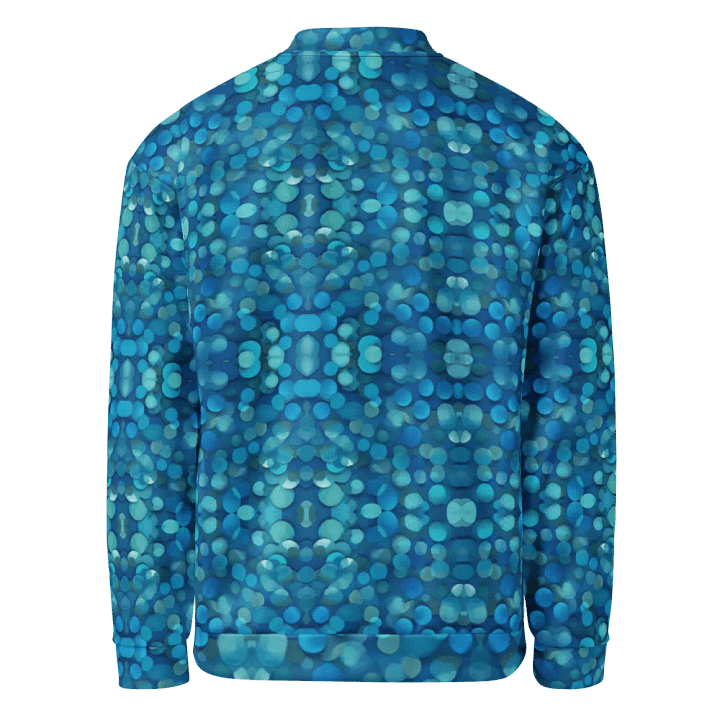 Blue Mosaic Dreams Bomber Jacket product image (2)