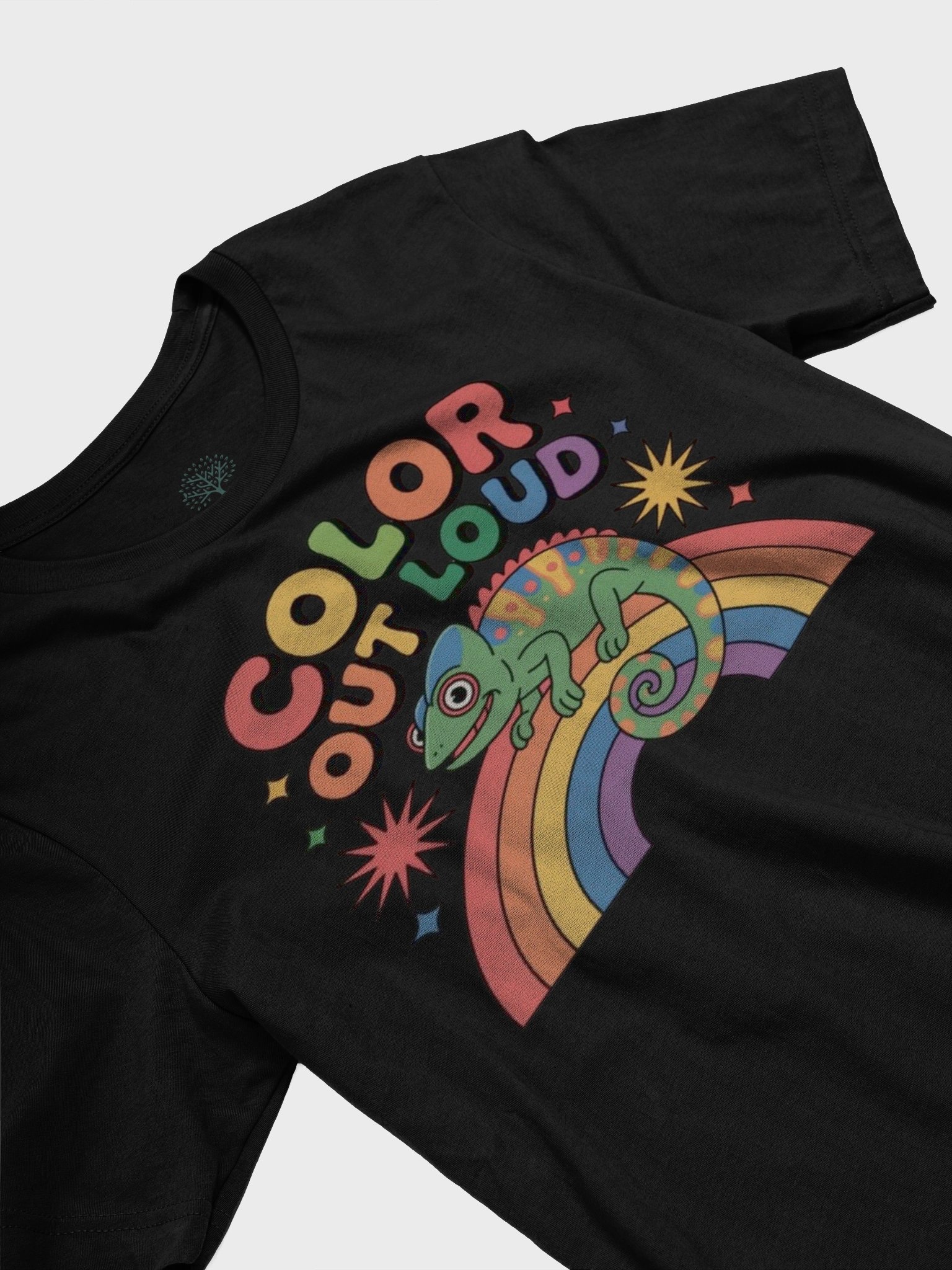Exclusive 'Color Out Loud' Chameleon Rainbow Unisex T-Shirt - TDS Music product image (27)