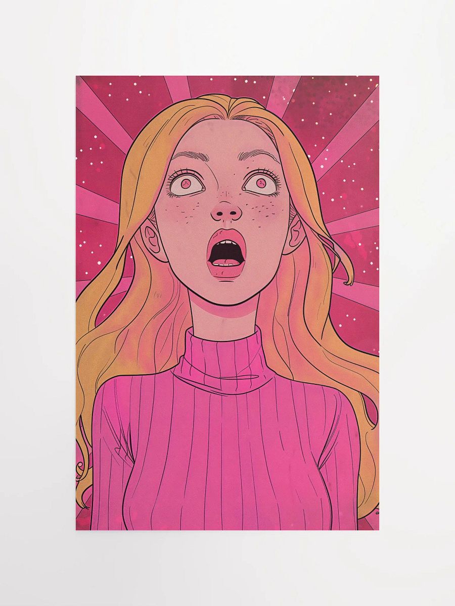 Surprised Pop Art Girl Poster product image (8)