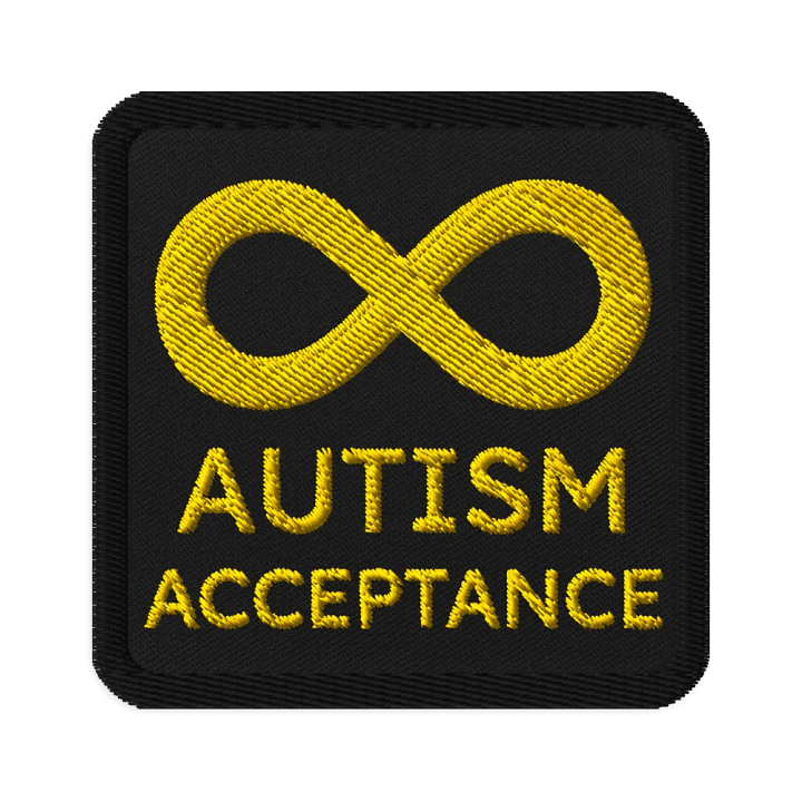 Golden Infinity Autism Acceptance Patch (No Overlap Lines) product image (1)