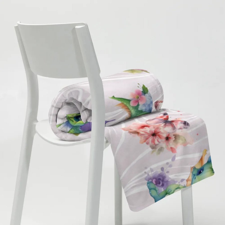 Baby Dragon Party Throw Blanket product image (20)