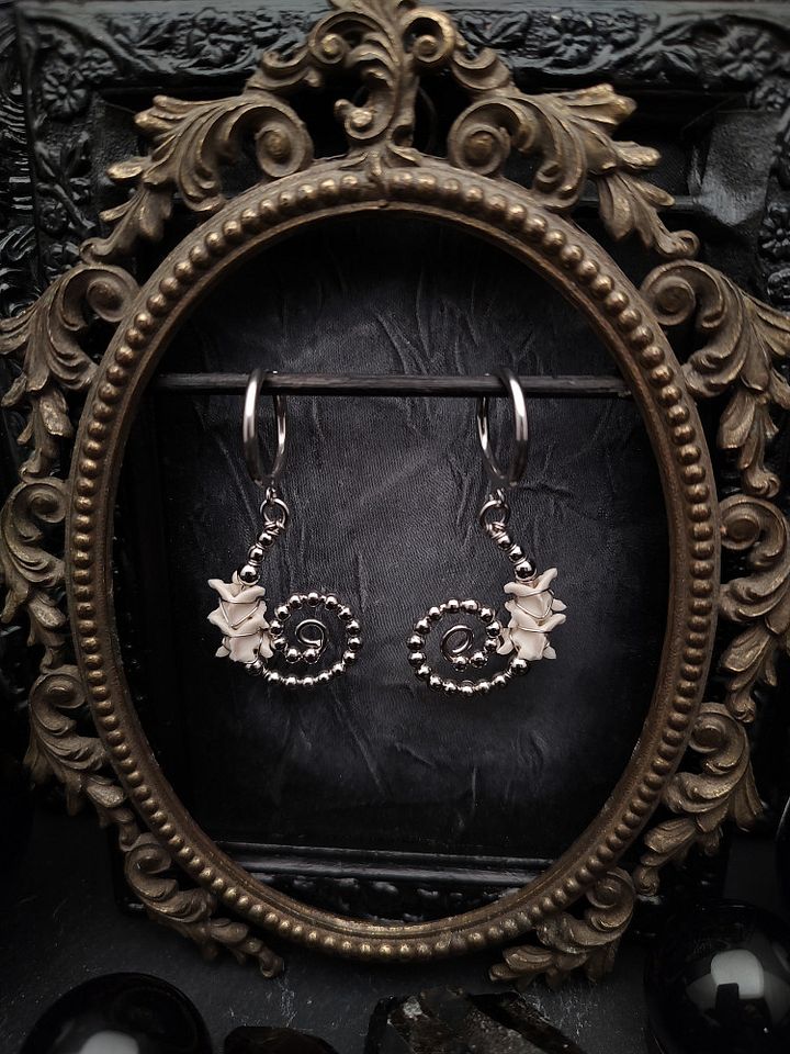 Earrings Bone Vault - Spiral Path Hoops product image (2)