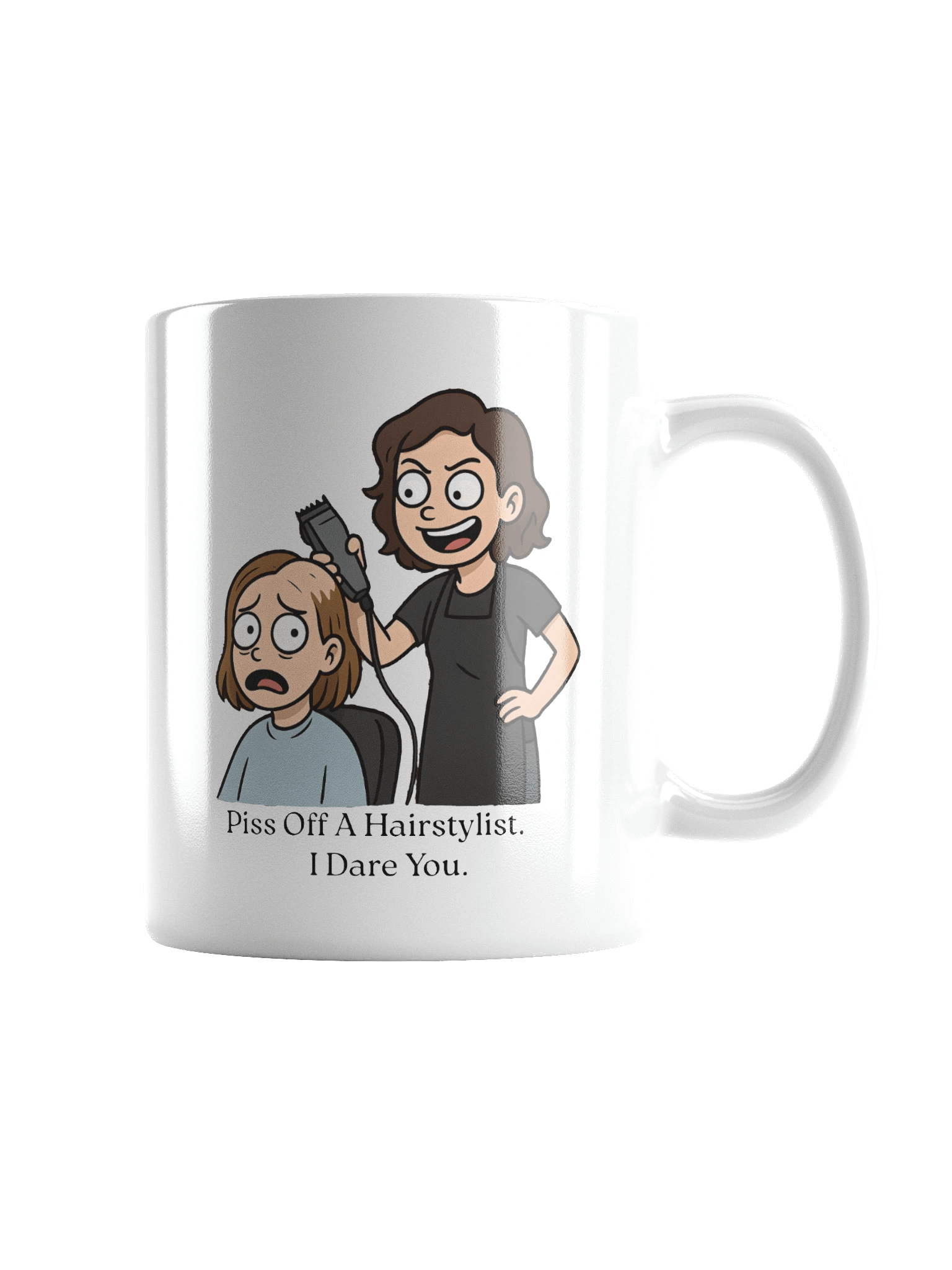 “Piss Off A Hair Stylist. I Dare You.” Funny Stylist Mug | Sarcastic Hairdresser Mug product image (2)