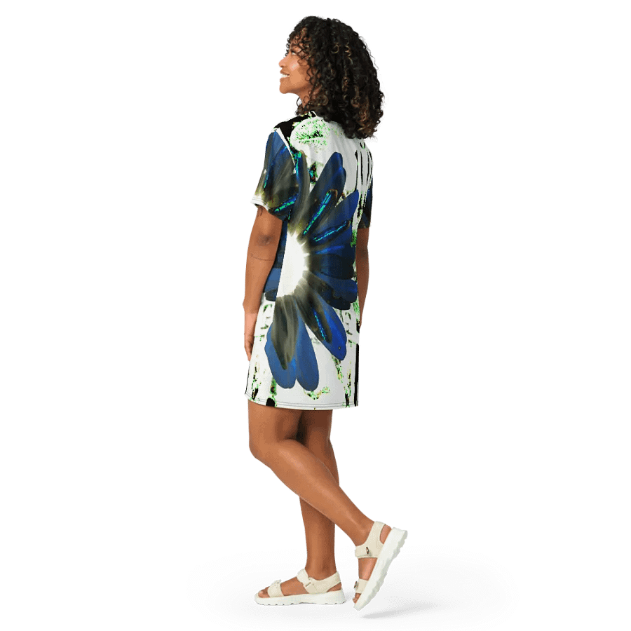 Cool Abstract Daisy Flowers Ladies T Shirt Dress product image (11)