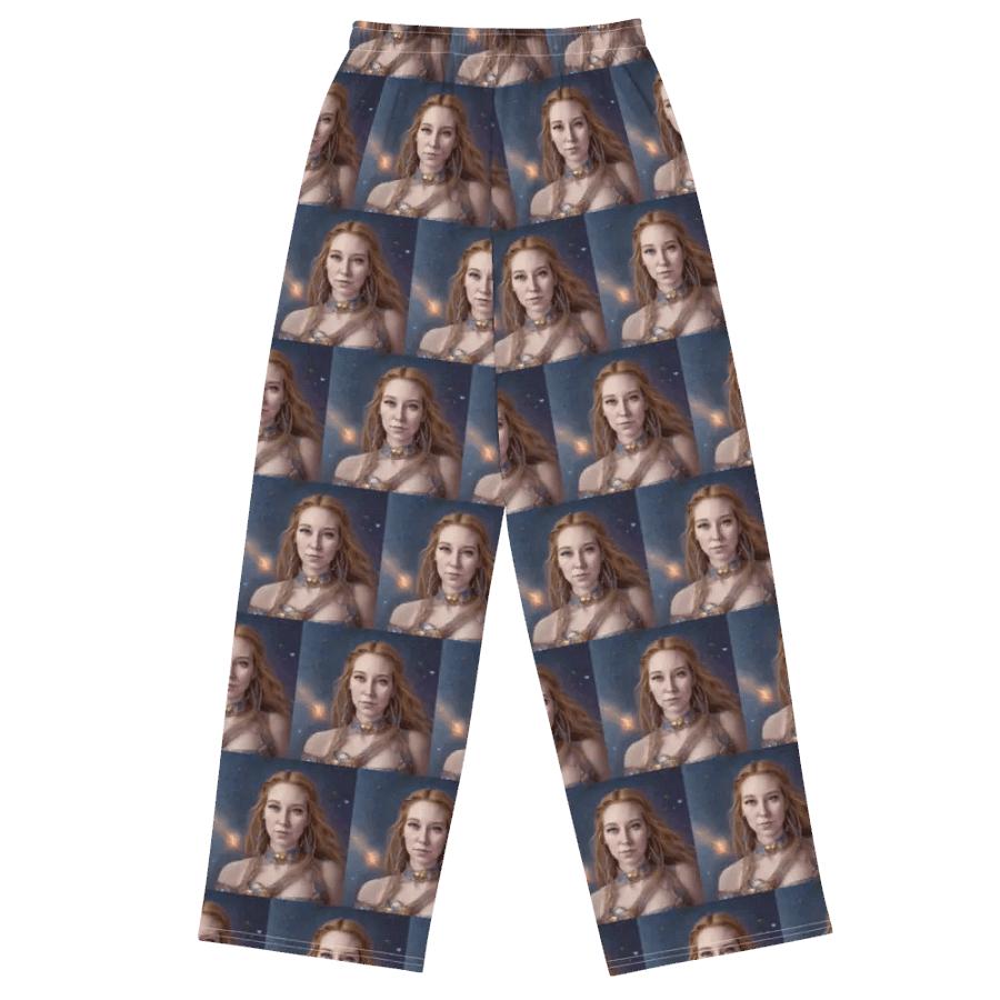 Starry Night Sky Unisex Wide-Leg Pants product image (3)