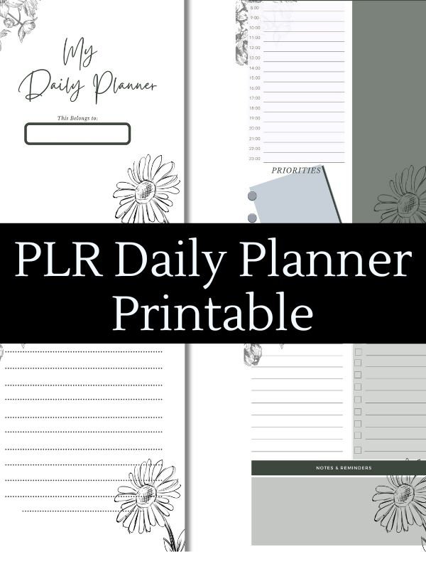 PLR Daily Planner Canva Editable product image (1)