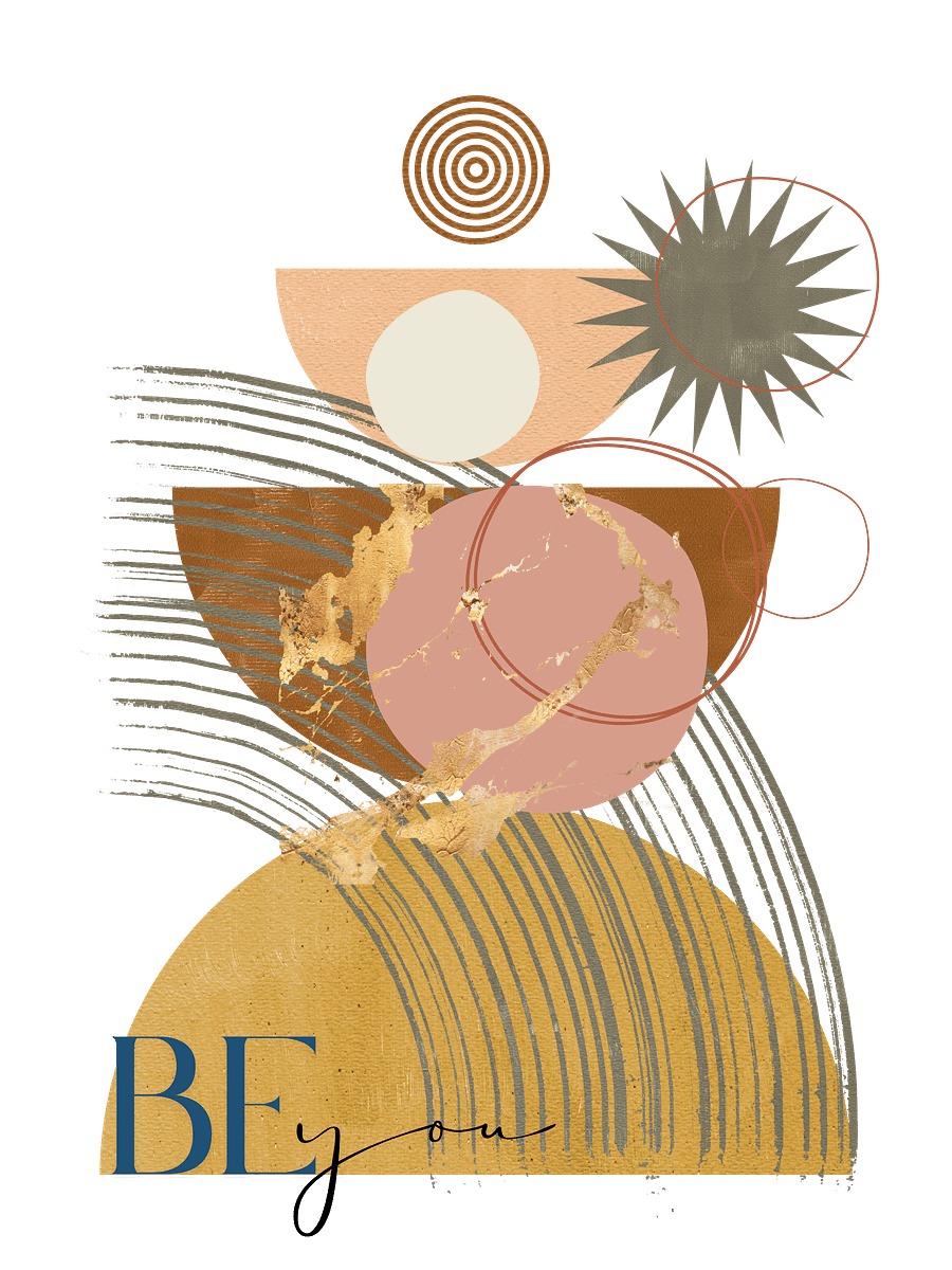 Digital Download 'Be You ' Abstract Art Print product image (3)
