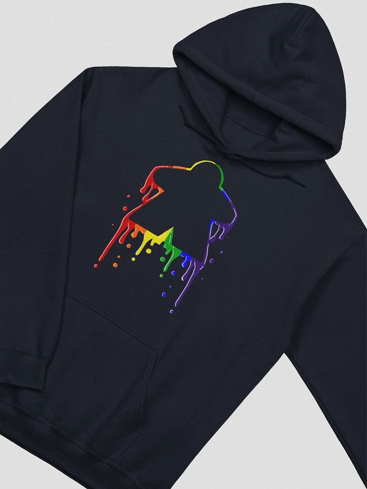 Drippy Rainbow Meeple Hoodie product image (1)