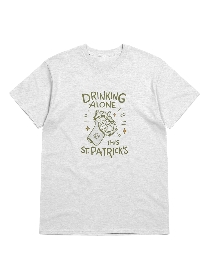 Drinking Alone St. Patrick’s Day T-Shirt | Funny St. Patricks' Day Beer Party Tee for Introverted product image (1)
