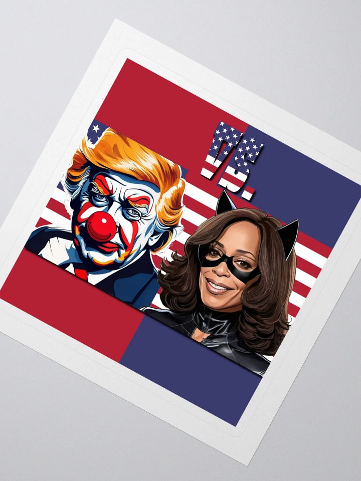 Joker Trump vs. Cat Harris Kiss Cut Stickers product image (2)