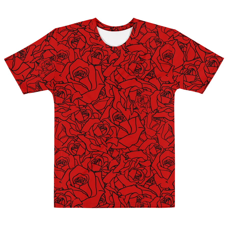 Loads of Roses · red-black crew neck t-shirt product image (19)