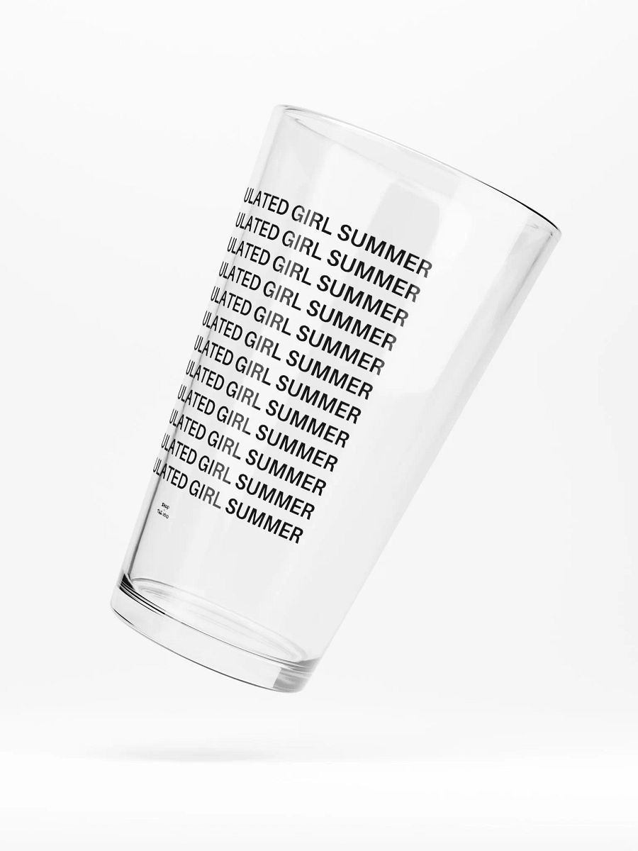 OVERSTIMULATED GIRL SUMMER black pint glass product image (5)