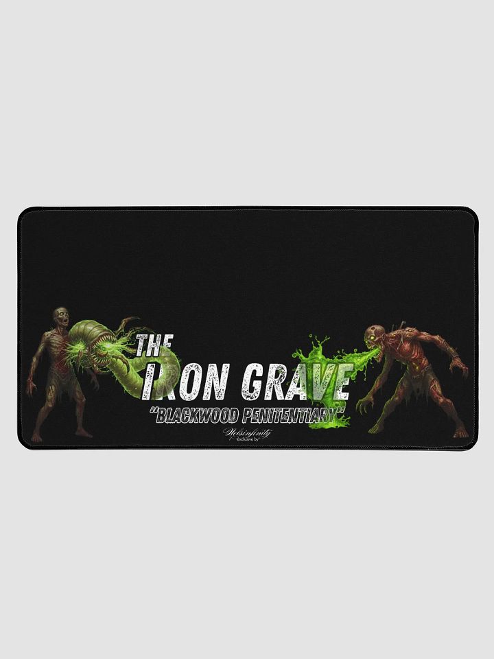 The Iron Grave - Blackwood Penitentiary - The Parasite v2 & Spitter - Black Desk Mat product image (1)