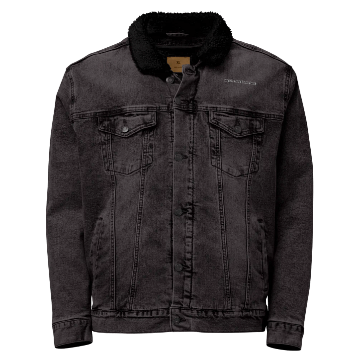 Unisex Sherpa Denim Jacket - Embroidered - Mr I'm Not Important product image (1)