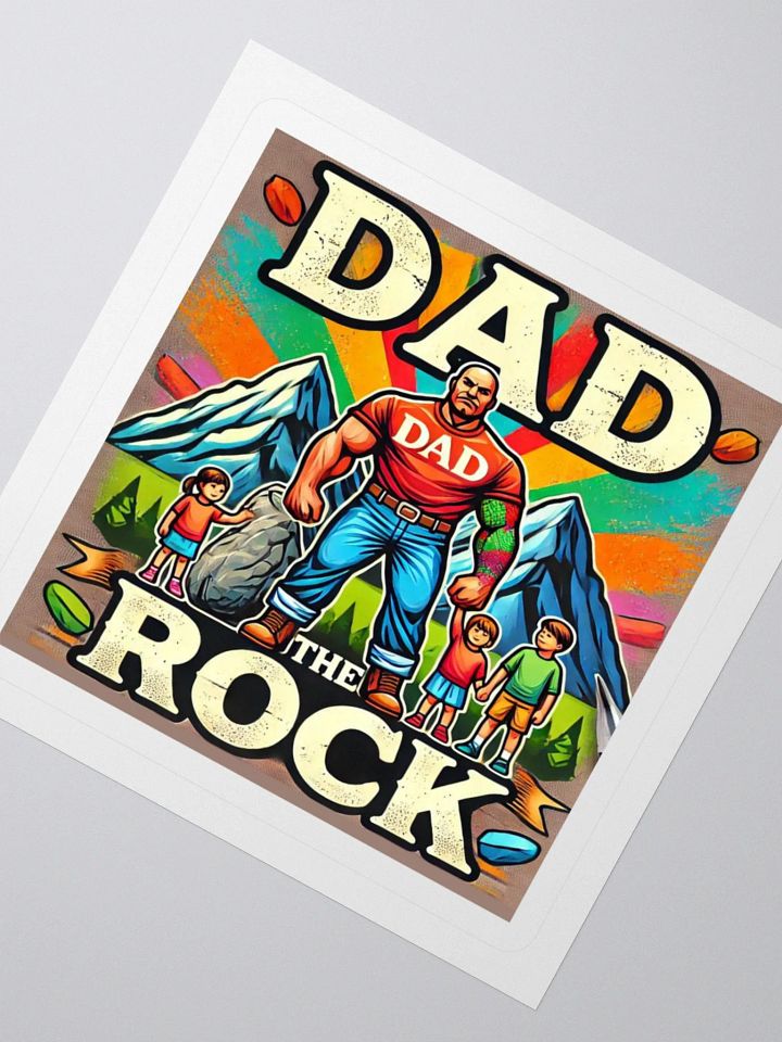 DAD THE ROCK: Kiss Cut Sticker Set product image (4)