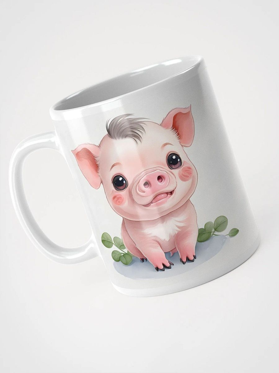 Delightful Piglet White Glossy Mug product image (5)