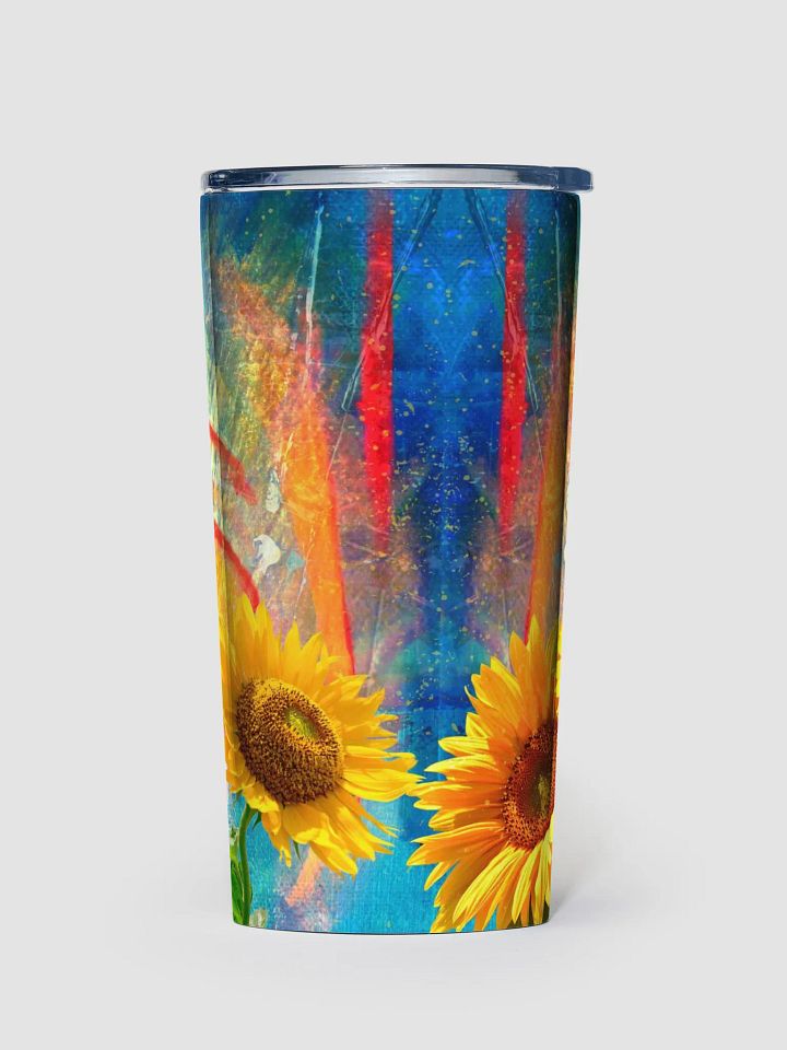 Sunflower abstract Stainless Steel Tumbler gift for moms dads friends daughters entertainers product image (1)