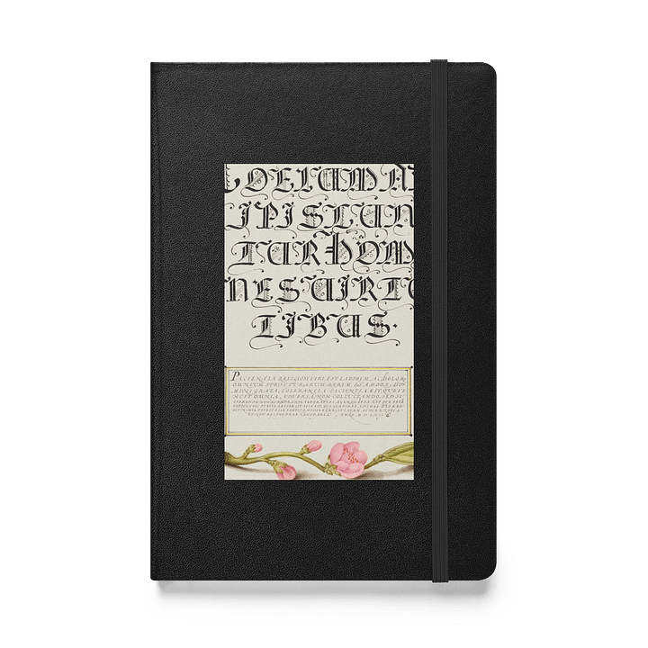 Floral Calligraphy Hardcover Journal product image (1)