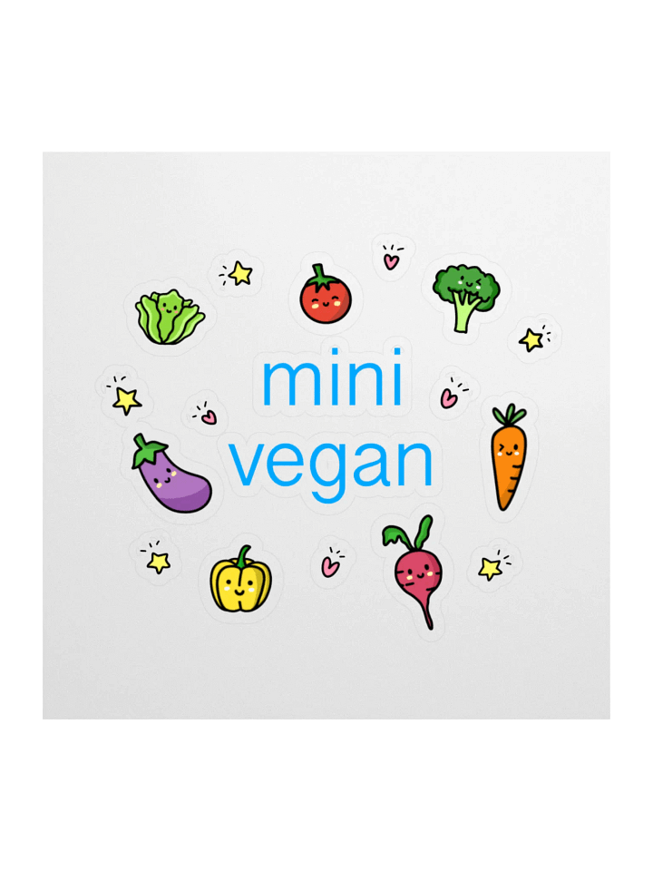 “Mini Vegan’ Fun Sticker product image (1)