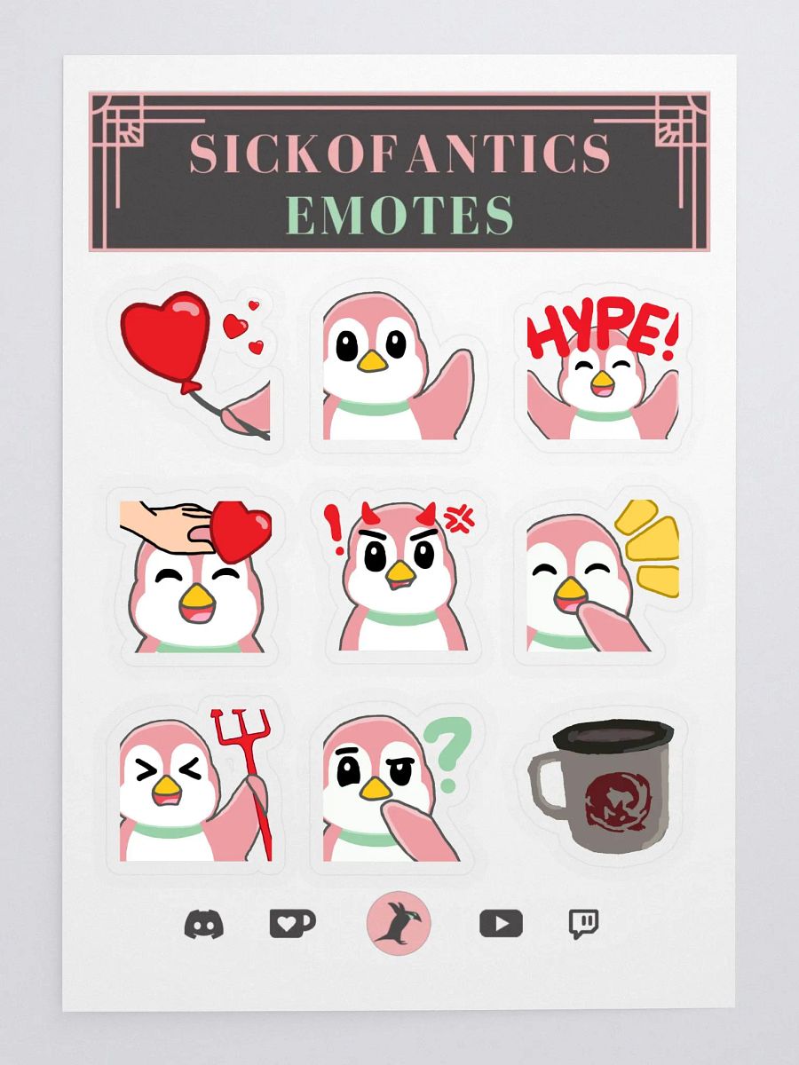 sic- Emote Sticker Set 2 (v1) product image (3)