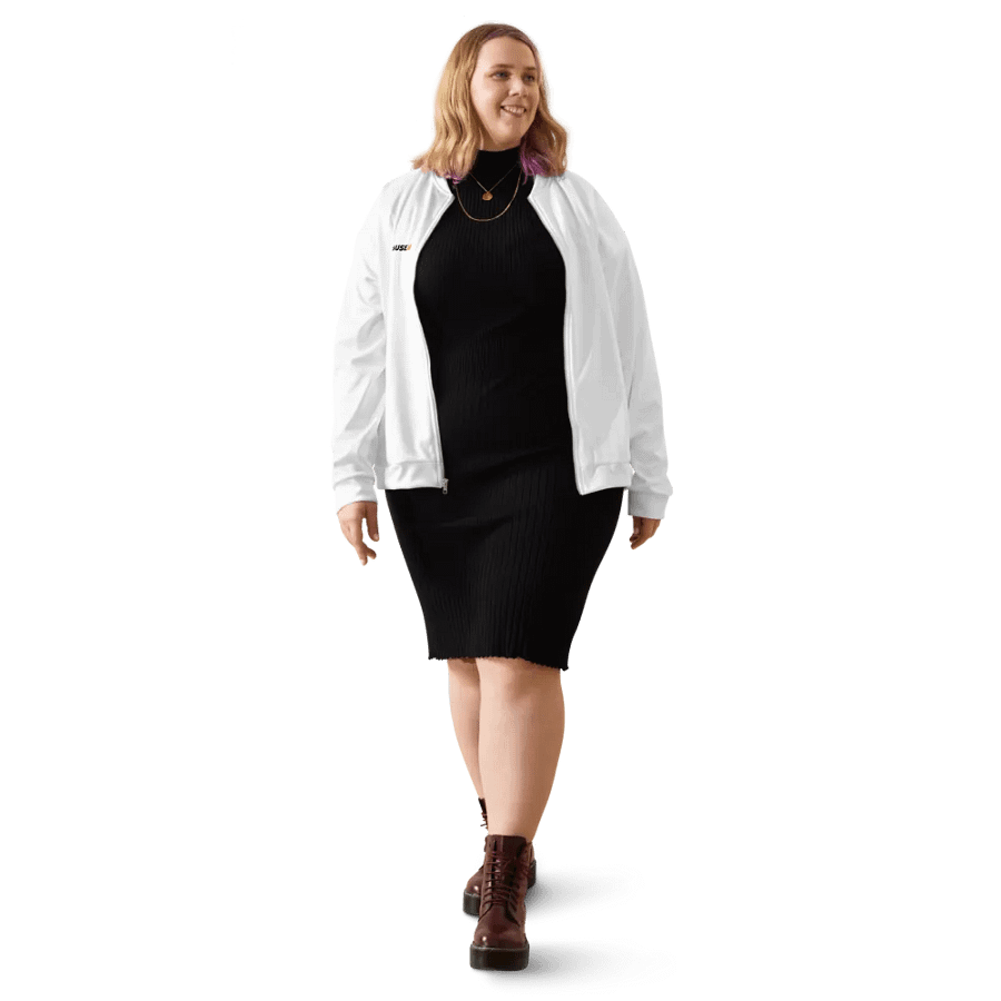 White Bomber Jacket (Unisex) product image (12)