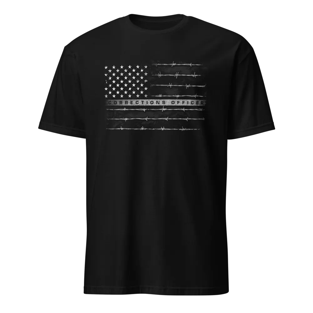 Corrections Officer Barbed Wire Flag product image (1)