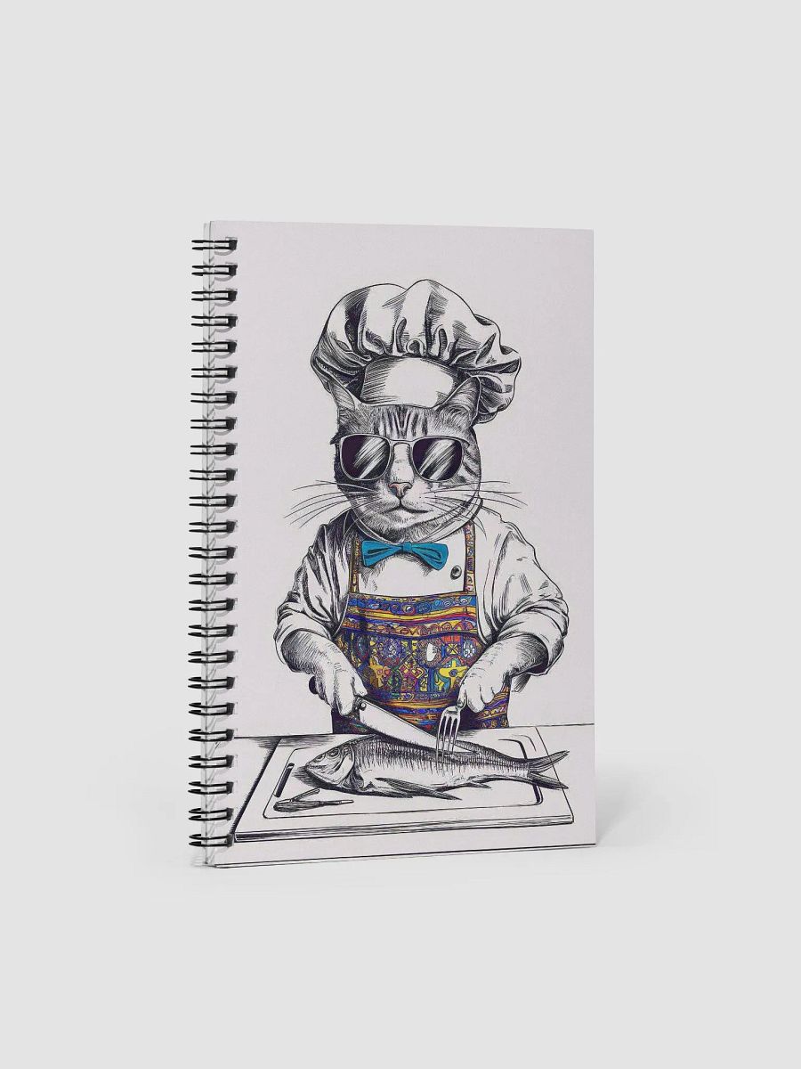 Famous Cat Chef Spiral Notebook product image (1)
