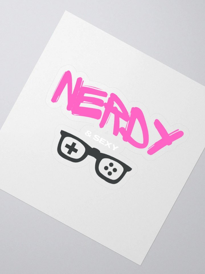 Nerdy & Sexy Pink Kiss Sticker product image (2)