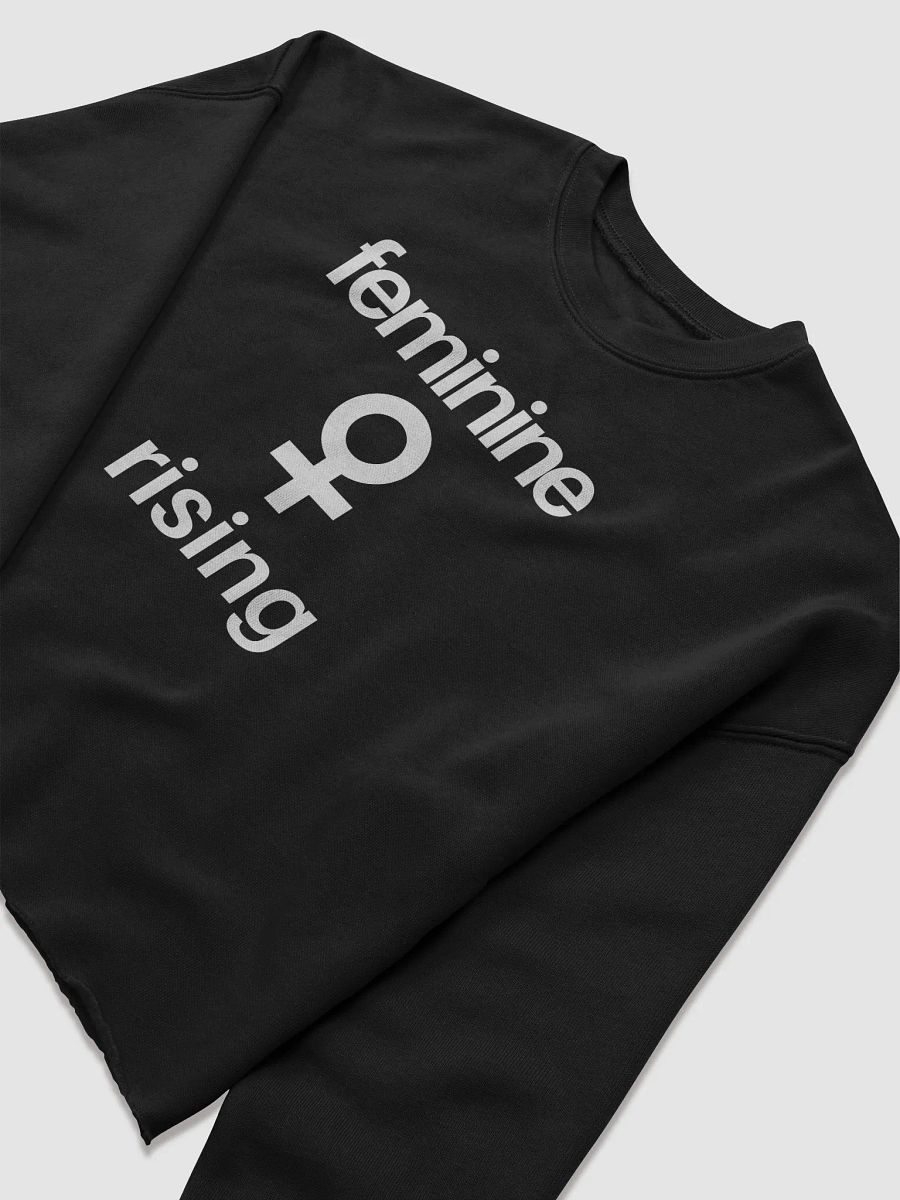Feminine Rising Cropped Sweatshirt. (White Font) product image (5)