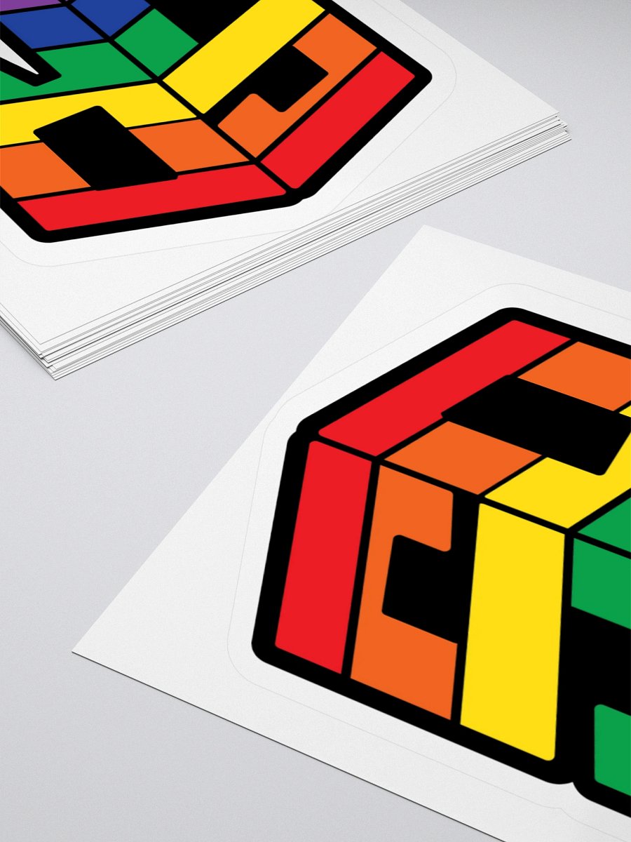 Pride Flag Logo Sticker product image (11)