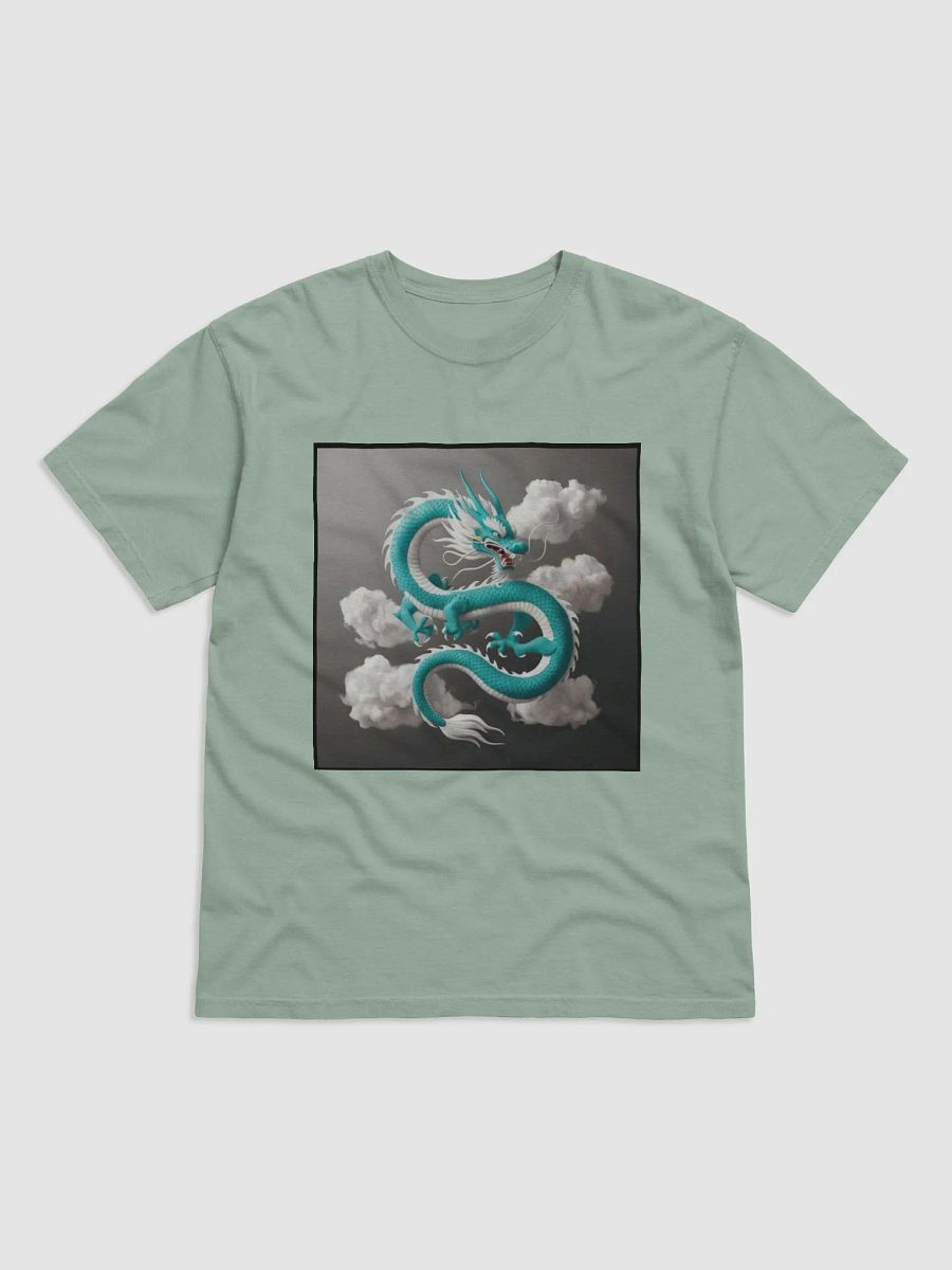 "Dragon's Fury: The Turquoise Chinese Dragon T-Shirt" product image (5)