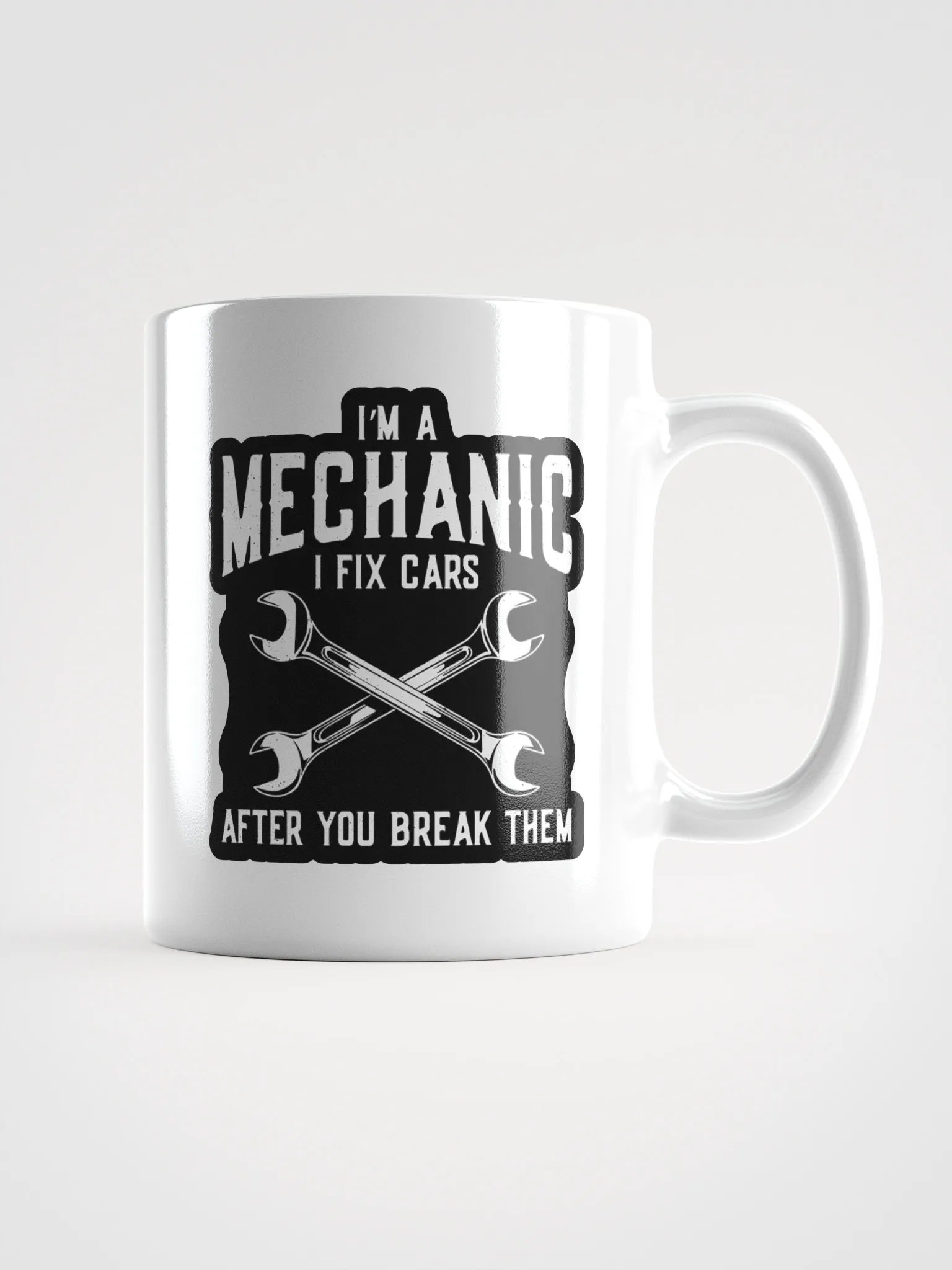 Funny Mechanic Mug – "I Fix Cars" Garage Gift product image (1)