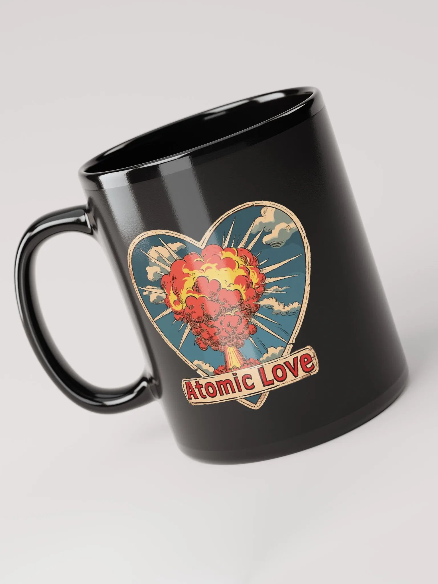 Atomic Love Black Mug product image (5)
