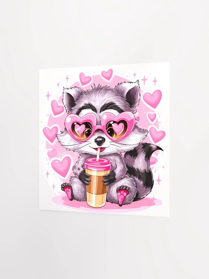 Whimsical Raccoon Poster product image (8)