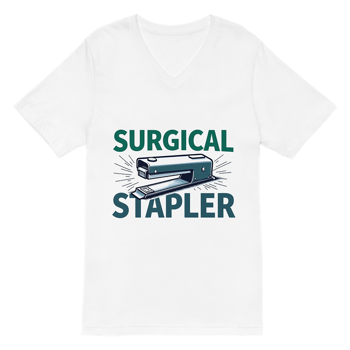 Surgical Stapler Enthusiast V-Neck Tee product image (2)