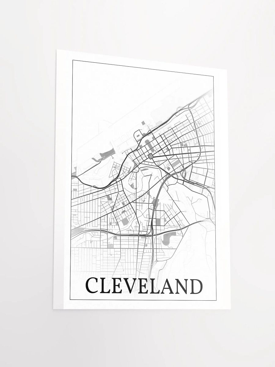 Cleveland, Ohio, USA, city map print product image (12)