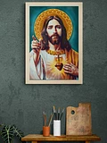 The Sacred Heart of Jesus Framed Print- Version 2 product image (1)